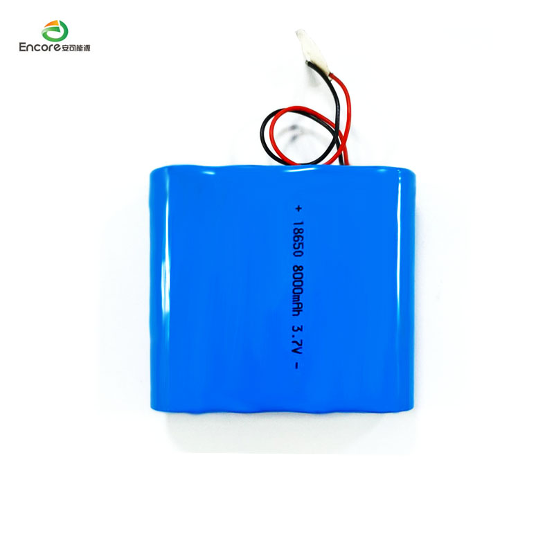 18650 8000mAh 3.7V Lityum İyon Pil Paketi