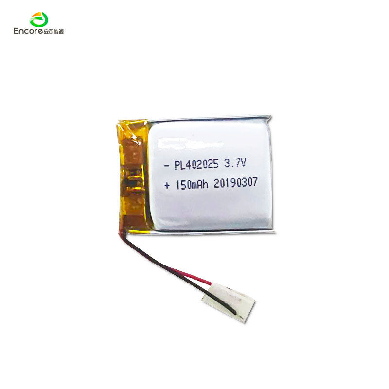 402025 150mAh 3.7v şarj edilebilir lipo pil