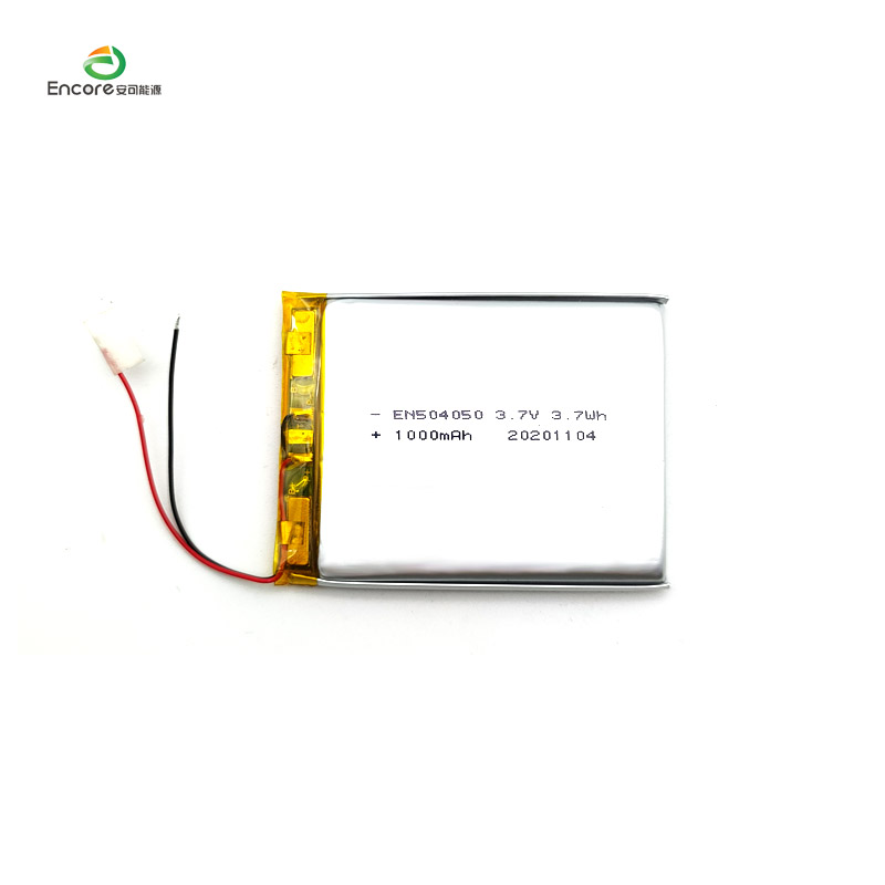 UL ile taşınabilir değişim cihazı için 504050 3.7v 1000mah lipo JST konektörü lityum polimer pil